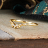 Luxurious Moissanite Engagement Wedding Band Ring